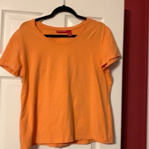 Women’s Gloria Vanderbilt orange tshirt size xl